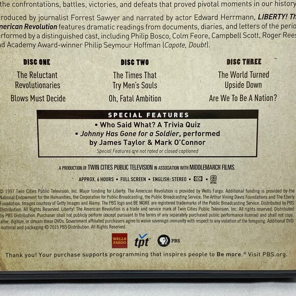 Liberty! The American Revolution 2015 DVD Set Documentary - Picture 5 of 5